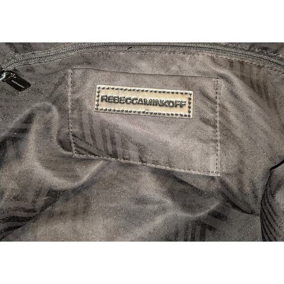 Rebecca Minkoff Large Black Pebbled Leather Satchel Crossbody Bag w/ Dust Bag - Picture 9 of 9